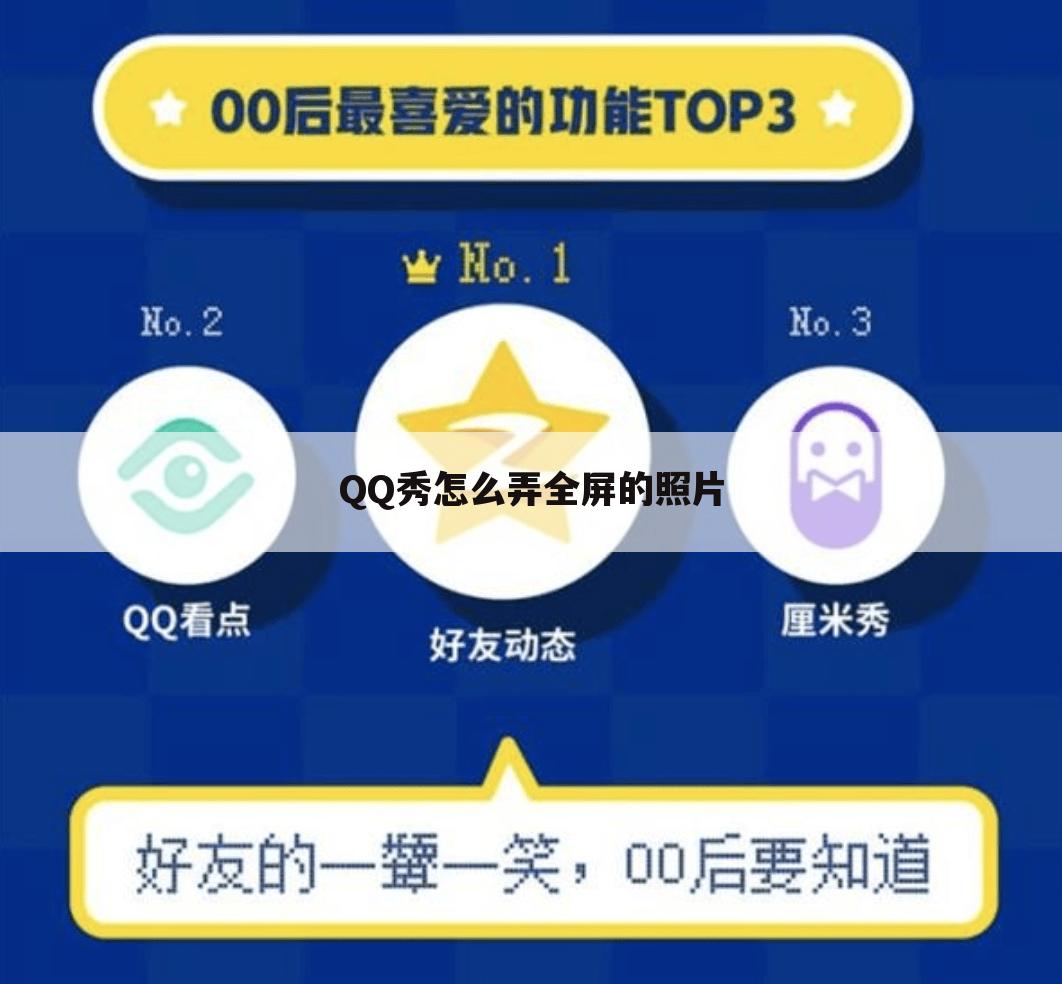 QQ秀怎么弄全屏的照片