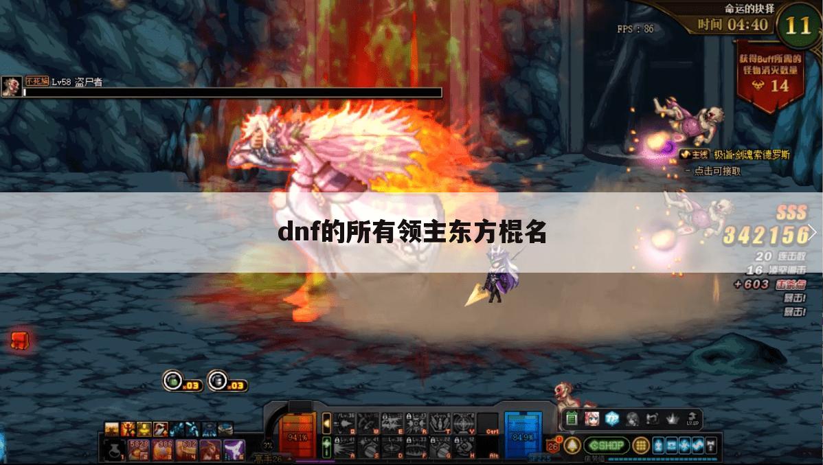 dnf的所有领主东方棍名
