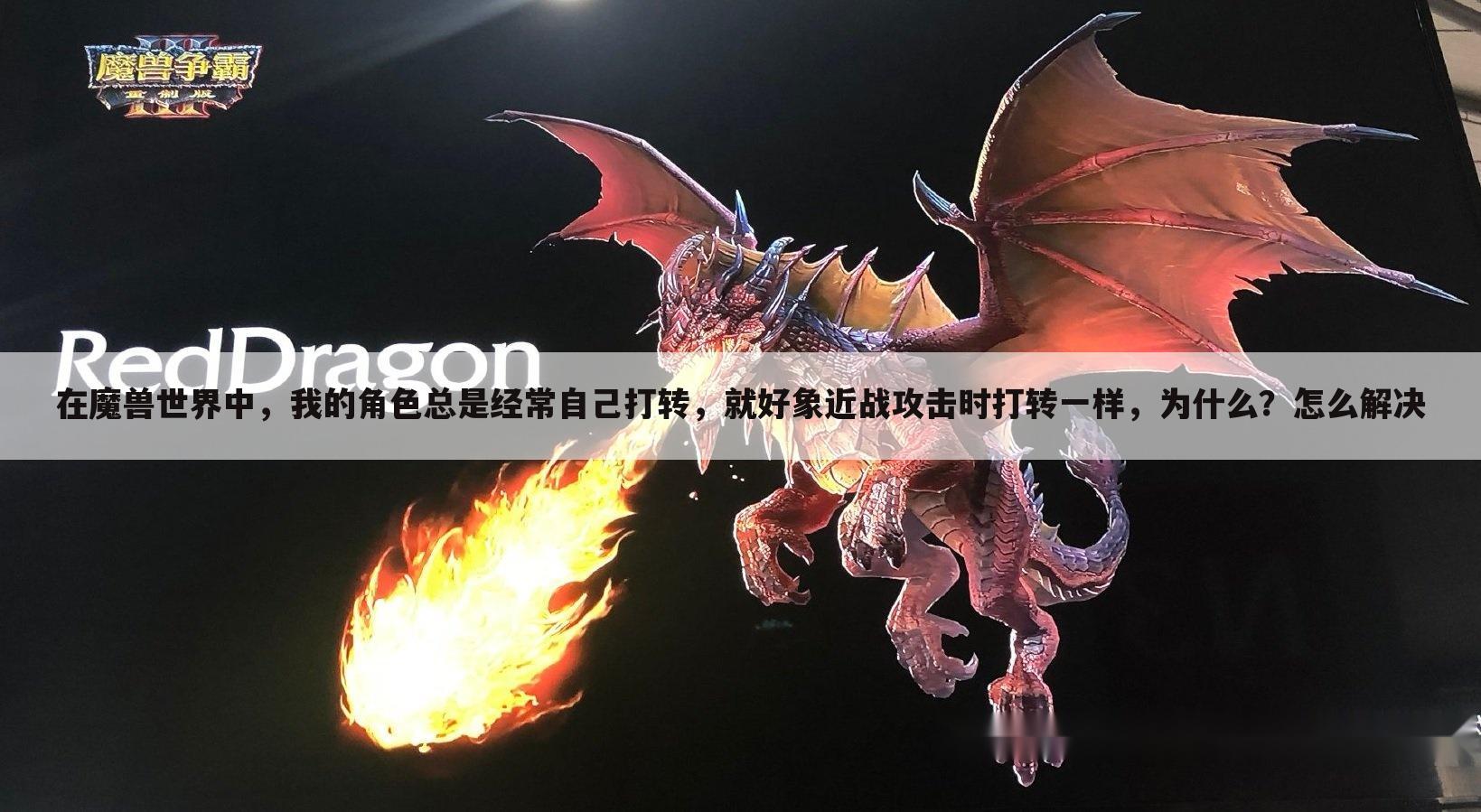 在魔兽世界中，我的角色总是经常自己打转，就好象近战攻击时打转一样，为什么？怎么解决