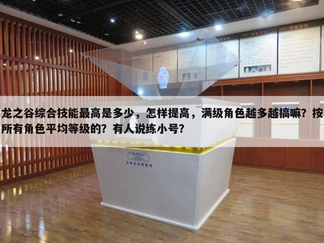 龙之谷综合技能最高是多少，怎样提高，满级角色越多越搞嘛？按所有角色平均等级的？有人说练小号？