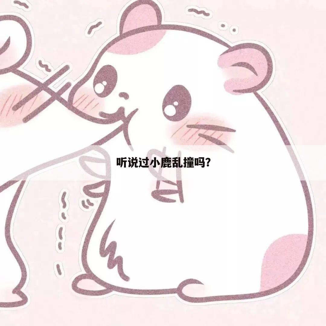 听说过小鹿乱撞吗？