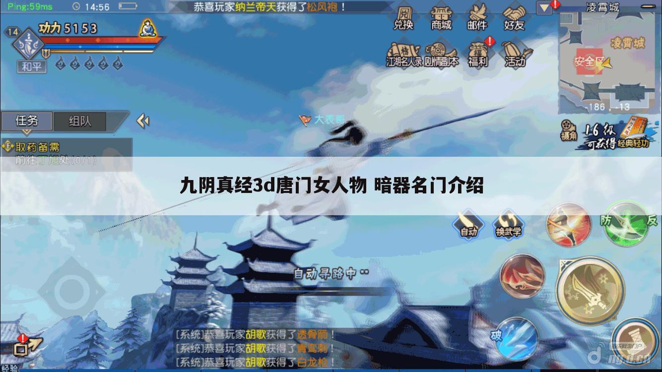 九阴真经3d唐门女人物 暗器名门介绍