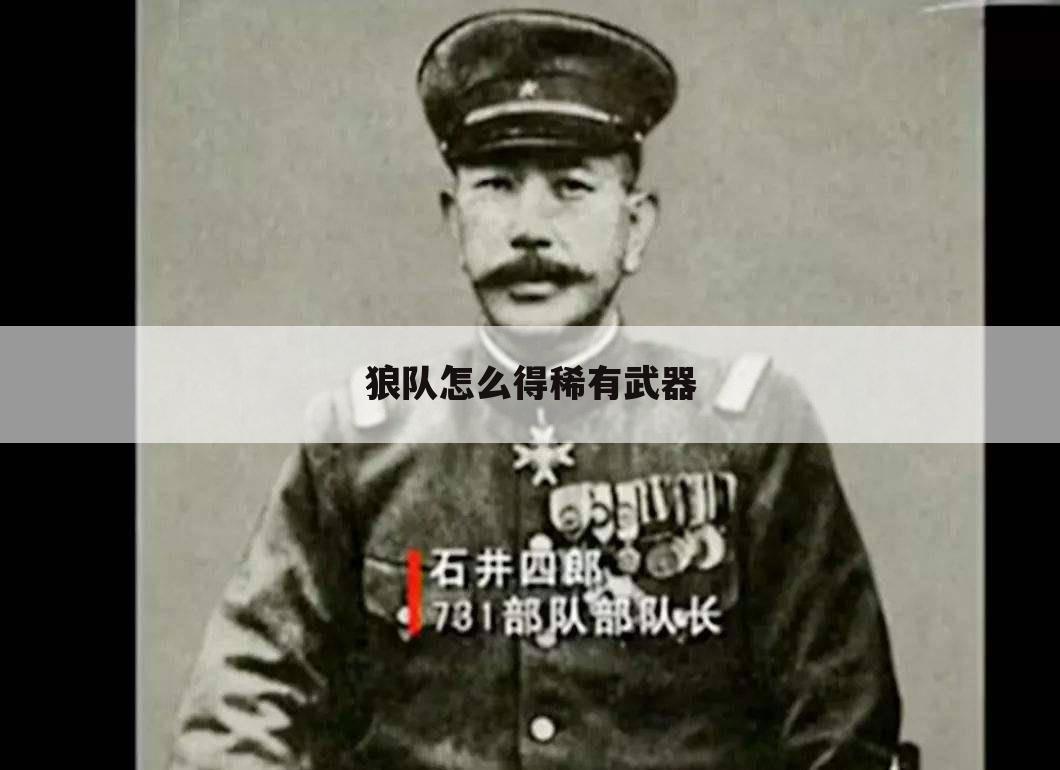 狼队怎么得稀有武器