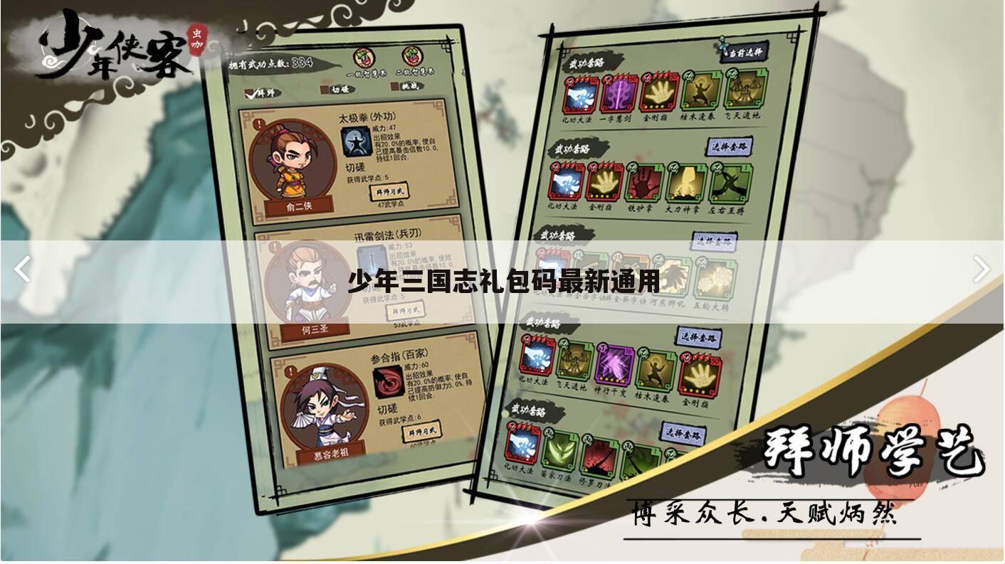 少年三国志礼包码最新通用