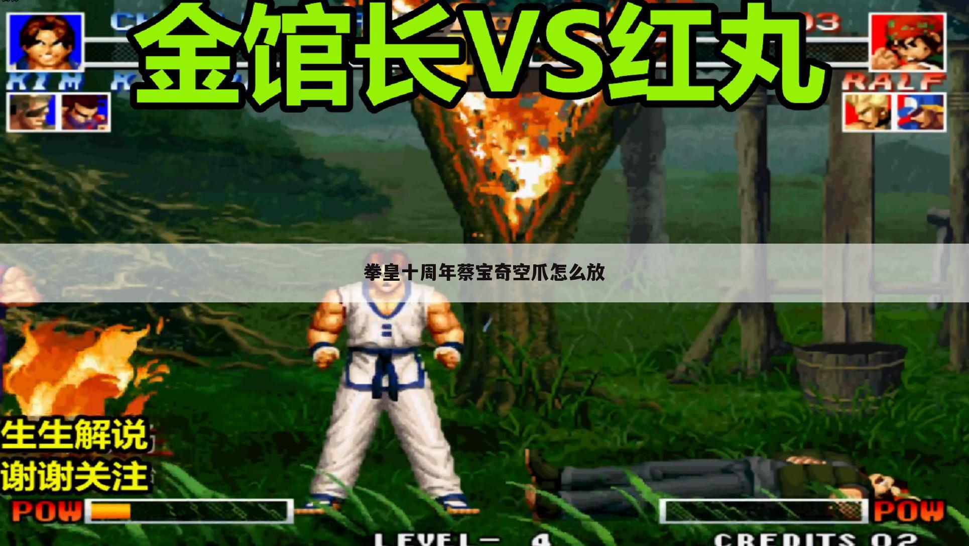 拳皇十周年蔡宝奇空爪怎么放