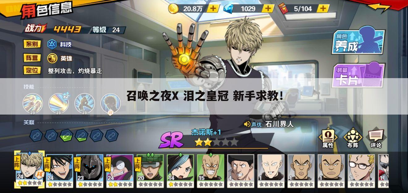 召唤之夜X 泪之皇冠 新手求教!