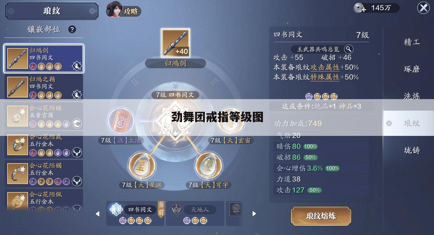 劲舞团戒指等级图