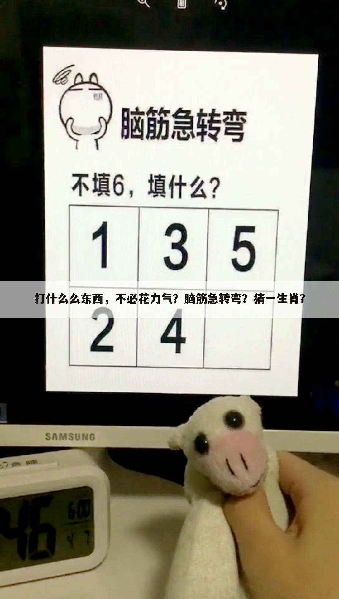 打什么么东西,不必花力气?脑筋急转弯?猜一生肖?