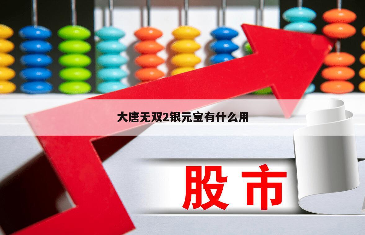大唐无双2银元宝有什么用
